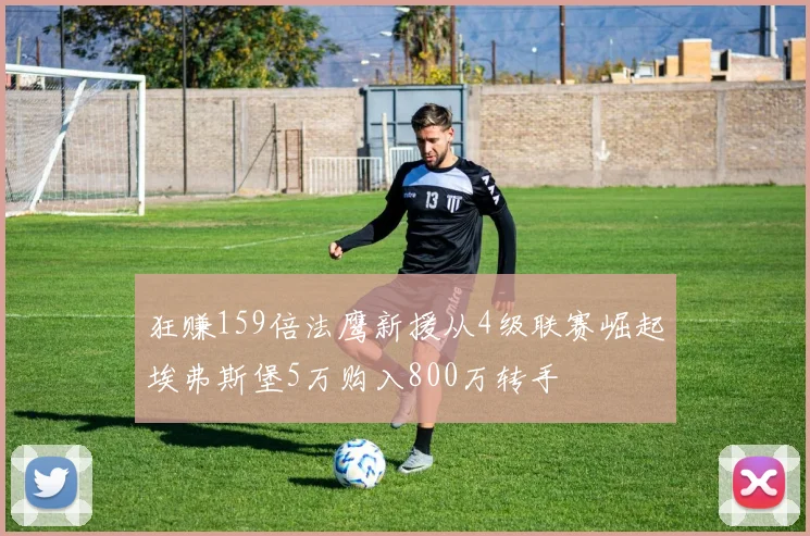 狂赚159倍法鹰新援从4级联赛崛起埃弗斯堡5万购入800万转手